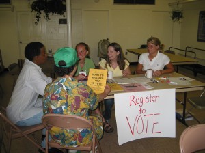 Registering to vote